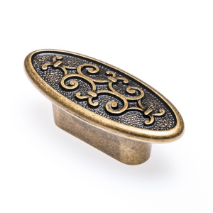 Art Nouveau – Oval / Brass