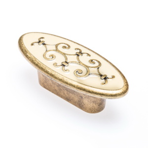 Art Nouveau – Oval / Brass