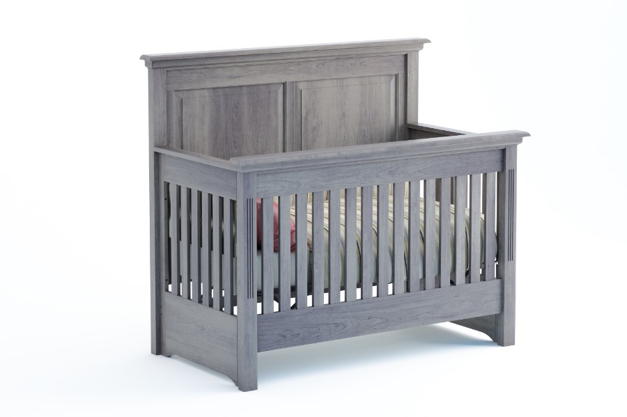 Kidz Decoeur Pembroke Crib in Storm Grey