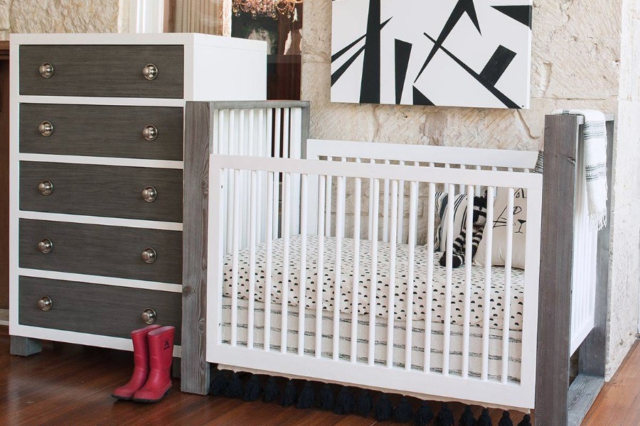 Milk Street Baby Traditional Crib & 5 Drawer Chest