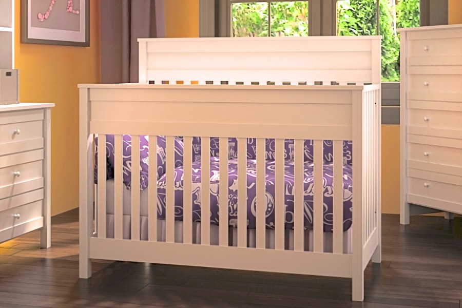 Offspring Terrace Crib in White