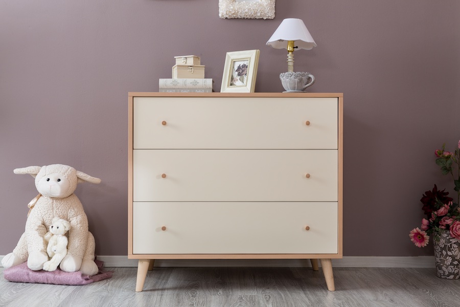 Romina New York Dresser in Albero Puro & Bianco Satinato