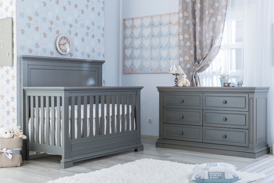 Silva Jackson Crib & Dresser in Flint