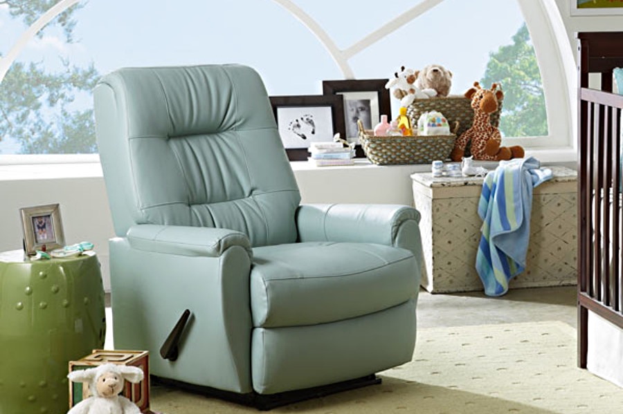 Best Chairs Felicia Glider-Recliner in Leather