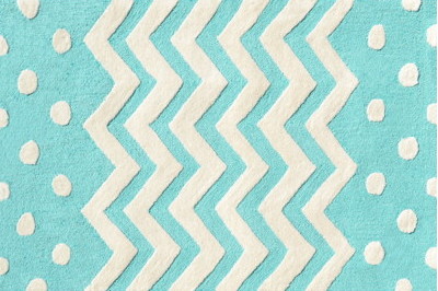 Zigzag Run in Teal